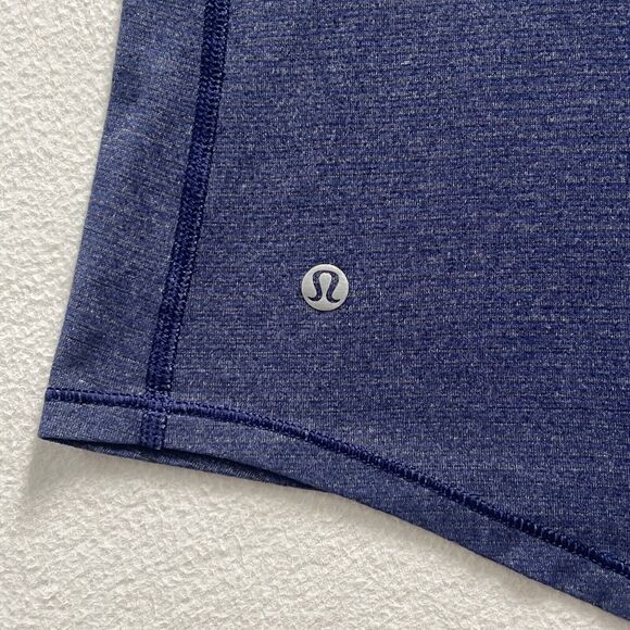 Lululemon Women Tie It Up Singlet Heathered Hero Blue Racerback Tank - Picture 9 of 10